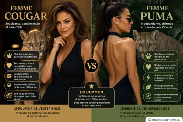 Différences entre femme cougar et puma : quelles sont les véritables distinctions ?